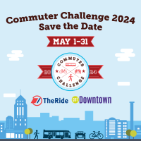 Commuter Challenge 2024 Save the Date. May 1 - 31 