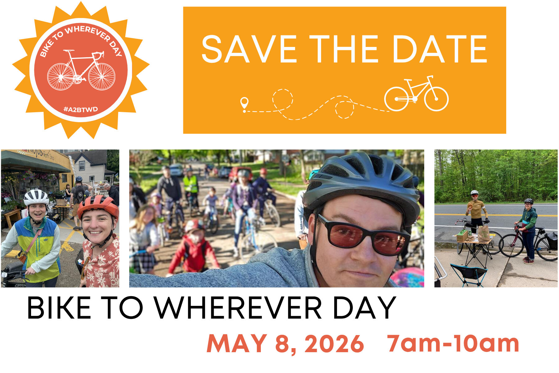 Photos of various bikers