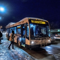 bus at snowy stop in a2